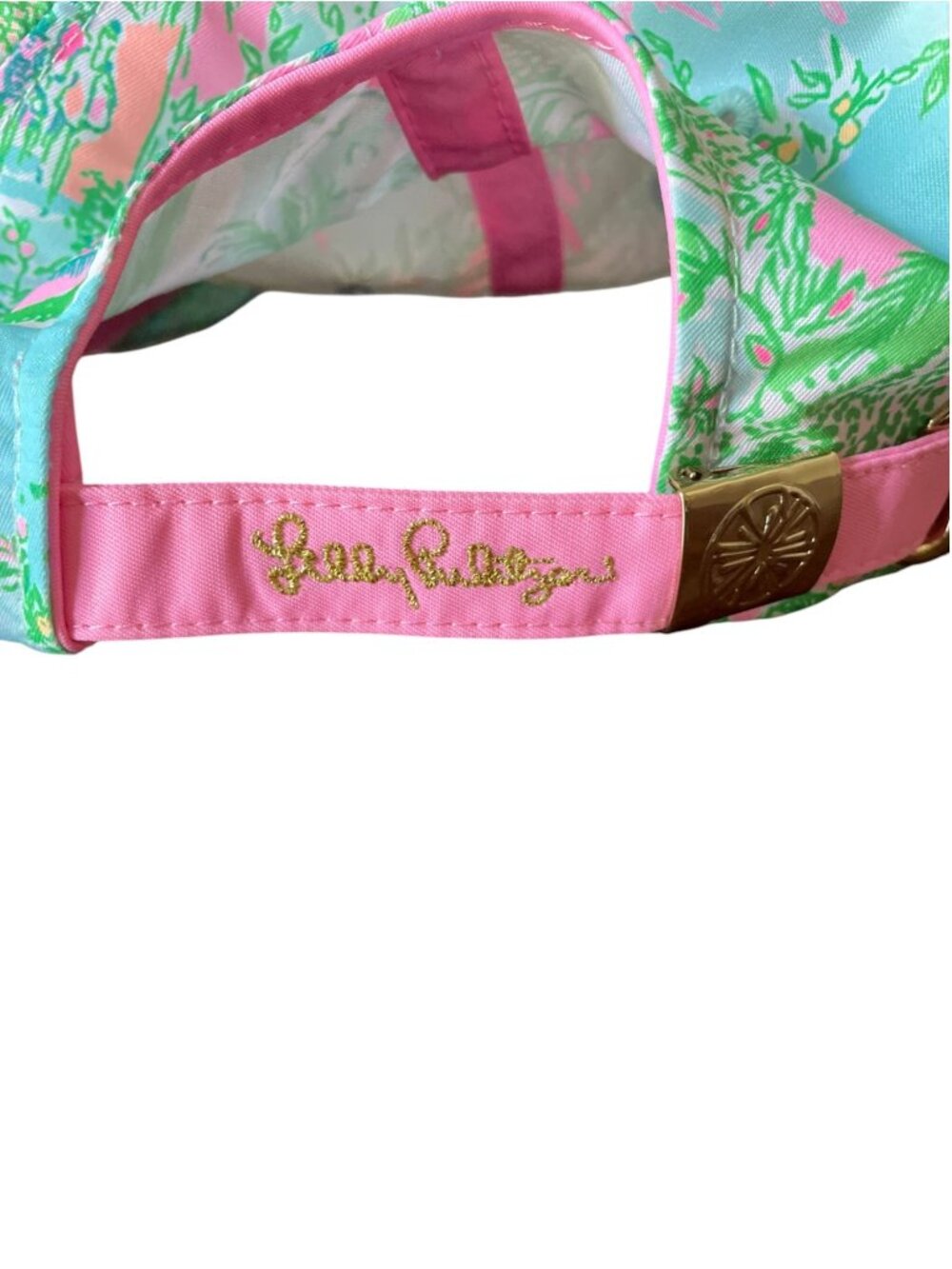 Lilly Pulitzer Run Around Baseball Hat Cap - Lilly Loves Palm Beach Print - OS - Picture 7 of 10